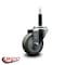Service Caster 3.5'' Gray Poly Wheel Swivel 3/4'' Expanding Stem Caster SCC-EX20S3514-PPUB-34 - alternate 4